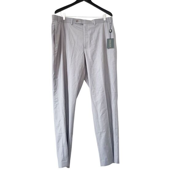 Lauren Ralph Lauren NWT Grey Flat Front Straight Leg Dress Pant 38X32 - Picture 1 of 9